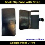 Book Flip Case with Strap For Google Pixel 7 Pro GP4BC Slim Fit Look